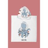 Evdek Sailor Octopus Çocuk Panço Plaj Havlusu - Renkli - 7 - 10 Yaş