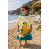 Evdek Slow Surf Çocuk Panço Plaj Havlusu - 7 - 10 Yaş - Renkli