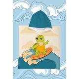 Evdek Slow Surf Çocuk Panço Plaj Havlusu - 7 - 10 Yaş - Renkli