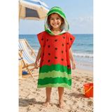Evdek Watermelon Çocuk Panço Plaj Havlusu - 4 - 6 Yaş - Renkli