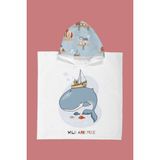 Evdek Whale Çocuk Panço Plaj Havlusu - Renkli - 4 - 6 Yaş