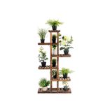 Evdekka 120 Cm Ahşap Saksı Standı - Çok Amaçlı Dekoratif Çiçek Rafı Ve Balkon Düzenleyici