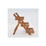 Evdekka Dekoratif Ahşap 3 Katlı Baharatlık Ve Havlu Askılığı - Mutfak Tezgah Üstü Raf 50X25 Cm