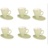 Evdema 6 Lı Kahve Fincanı Seti MTFK.0109 - Yeşil