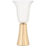 Evdema GOLD KUPA BÜYÜK MUMLUK 15*15*40 CM AK.JD0100