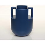 Evdema HANDLE MAVİ VAZO ORTA 16*16*20 CM AK.JL0039