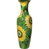 Evdema SERAMİK DEKORATİF VAZO 25*25*85 CM
