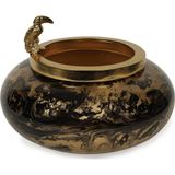 Evdema Vitale Cam Metal Kuşlu Küçük Vazo 25*13.5 cm