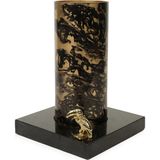 Evdema Vitale Granit Cam Kuşlu Mumluk 18*18*26 cm