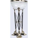 Evdema Vitale Metal Cam Ayaklı Meyvelik 30*30*53 cm