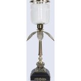 Evdema Vitale Metal Cam Şamdan 26*26*60 cm