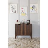 Evdemo Elegant 2 Kapaklı Dekoratif Konsol Barok Ceviz