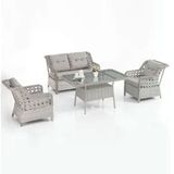 Evdemo Eren Rattan 2+1+1 Gri Bahçe Balkon Takımı