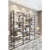 Evdemo Gada Metal Kitaplık Beyaz