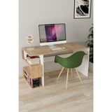 EVDEMO Leo Kitaplıklı Çalışma Masası Atlantik Çam - 120x73x50