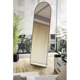 Evdemo Pamir Gold Metal Çerçeveli Ayaklı Oval Boy Aynası 180x50 Cm