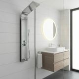 Evden İste Piero Kuğu Inox(Gümüş) Duş Paneli, Dikey Duş Sistemi
