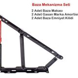 evdeniste BAZA SETİ, MAKAS+AMORTİSÖR+EMNİYET KİLİDİ 750N