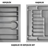 evdeniste LİDER 75*49 Çekmece İçi Kepçelik ve 75*49 Kaşıklık İkili Set