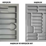 evdeniste LİDER 85*49 Çekmece İçi Kepçelik ve 85*49 Kaşıklık İkili Set