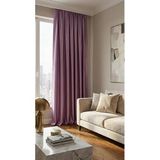 Evdepo Home Blackout Fon Perde,%100 Karartma, Isı Yalıtımlı, Pilesiz Düz Dikim, Gül Kurusu, Tek Kanat 60 x 240 cm