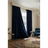 Evdepo Home Blackout Fon Perde,%100 Karartma, Isı Yalıtımlı, Pilesiz, Lacivert, Tek Kanat 60 x 270 cm