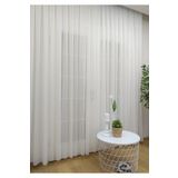 Evdepo Home Damask Ekstraforlu Pilesiz Düz Dikim Tek Kanat Ekru 170x200 cm Tül Perde