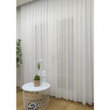 Evdepo Home Ekstraforlu Pilesiz Tek Kanat Ekru 200x240 cm Tül Perde