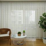 Evdepo Home Ekstraforlu Pilesiz Tek Kanat Ekru 320x200 cm Tül Perde