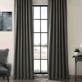 Evdepo Home Karartma Blackout Pilesiz Koyu Gri 270x250 cm Fon Perde
