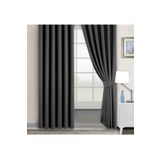 Evdepo Home Karartma Blackout Pilesiz Koyu Gri 380x270 cm Fon Perde