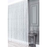 Evdepo Home Kırık Beyaz Ekstraforlu Pilesiz 200x200 cm Tül Perde