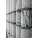 Evdepo Home Taç Aplik Örme 1-3 Sık Pile Tek Kanat Gri 170x270 cm Tül Perde