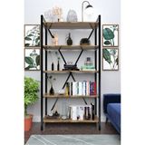 Evdesa 5 Raflı Kitaplık Dekor 180X90 - Ahşap Rengi