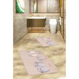 Evdeya 3d Dijital Baskılı Yıkanabilir Anne Baba Çocuk Ikili Banyo Halısı, Klozet-16-Renkli,