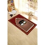Evdeya Dijital Baskılı Kabe Motifli Yıkanabilir Motifli 70x130 Namazlık Seccade SECCADE-4, Kırmızı, 70 x 140