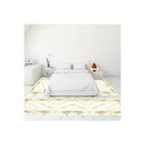 Evdeya Dijital Baskılı Kaymaz Taban Yıkanabilir Mermer Desen Yolluk Mutfak Salon Halısı MERMER-18, Beyaz, 80 x 250