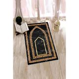 Evdeya Dijital Baskılı Kaymaz Taban Yıkanabilir Modern Namazlık Seccade 70x130 SECCADE-21, Gri, 70 x 130