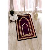 Evdeya Dijital Baskılı Kaymaz Taban Yıkanabilir Modern Namazlık Seccade 70x130 SECCADE-21, Kırmızı, 70 x 130