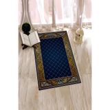 Evdeya Dijital Baskılı Kaymaz Taban Yıkanabilir Namazlık Seccade 70x130 SECCADE-22, Mavi, 70 x 130