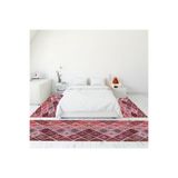 Evdeya Dijital Baskılı Kaymaz Taban Yıkanabilir Patchwork Yolluk Mutfak Salon Halısı PATCHWORK-08, Kırmızı, 100 x 150