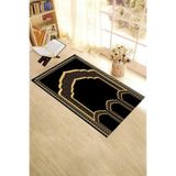 Evdeya Dijital Baskılı Minber Motifli Yıkanabilir Motifli 70x130 Namazlık Seccade SECCADE-2, Siyah, 70 x 140