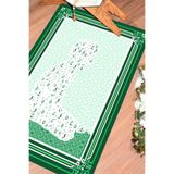Evdeya Dijital Baskılı Namaz Kılan İnsan Figürlü Namazlık Seccade 70x130 SECCADE-38, Yeşil, 70 x 130