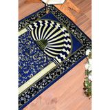 Evdeya Dijital Baskılı Yıkanabilir Camii Motifli Hediyelik Namazlık Seccade 70x130cm SECCADE-34, Lacivert, 70 x 140
