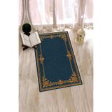 Evdeya Dijital Baskılı Yıkanabilir Çiçekli Hediyelik Namazlık Seccade 70x130 SECCADE-23, Mavi, 70 x 130