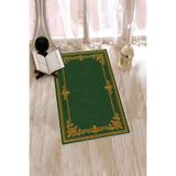 Evdeya Dijital Baskılı Yıkanabilir Çiçekli Hediyelik Namazlık Seccade 70x130 SECCADE-23, Yeşil, 70 x 130