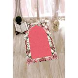 Evdeya Dijital Baskılı Yıkanabilir Çiçekli Hediyelik Namazlık Seccade 70x130cm SECCADE-24, Pembe, 70 x 140