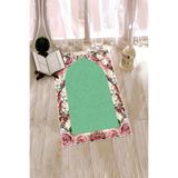 Evdeya Dijital Baskılı Yıkanabilir Çiçekli Hediyelik Namazlık Seccade 70x130cm SECCADE-24, Yeşil, 70 x 140