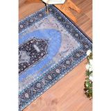 Evdeya Dijital Baskılı Yıkanabilir Hediyelik Klasik Namazlık Seccade 70X130CM, Seccade-33-Mavi, - 70 x 130 cm