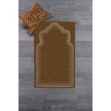 Evdeya Dijital Baskılı Yıkanabilir Hediyelik Namazlık Seccade 70x130 cm SECCADE-13, Kahverengi, 70 x 130